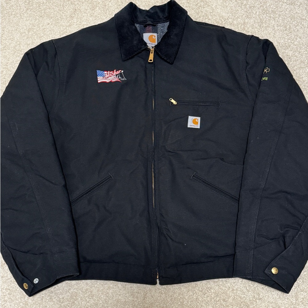 Vintage Made In USA Carhartt J01 Blanket Lined Jacket
